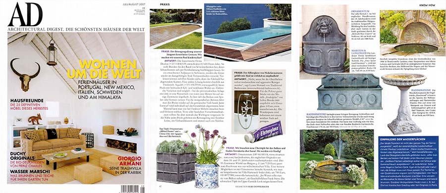 Architectural Digest Juli/August 2007