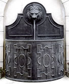 Wandbrunnen aus Bleiguss